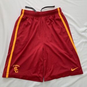 Nike USC Trojans Athletic Shorts (Red, Mens S)